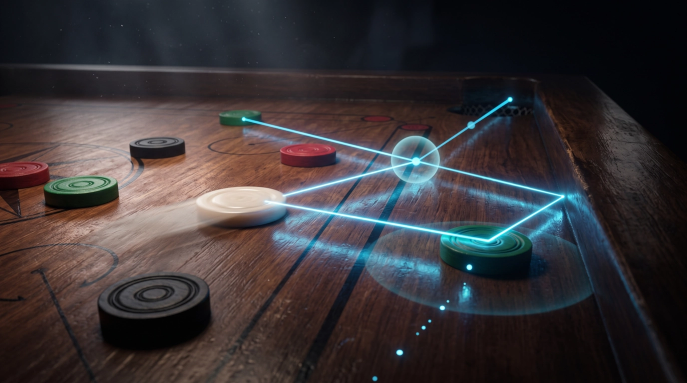 Carrom 3D & Cardouble Tabletop Physics Simulator